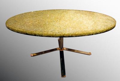 Pierre Giraudon Table basse en r sine pi tement dor Pierre Giraudon