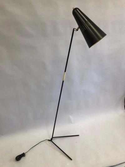Pierre Guariche French Mid Century Modern Prototype Floor Lamp Serge Mouille Pierre Guariche