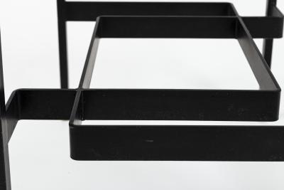 Pierre Guariche French Mid Century Modern Steel and Glass Coffee Table by Pierre Guariche
