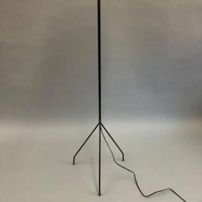 Pierre Guariche Pair of French Mid Century Modern Minimalist Iron Floor Lamps Pierre Guariche