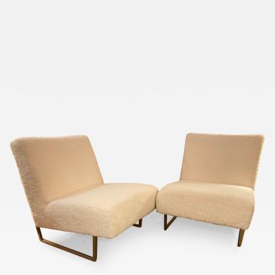 Pierre Guariche Pair of slipper chairs Courchevel by Pierre Guariche France 1959