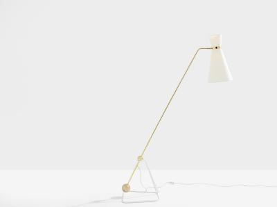 Pierre Guariche Pierre Guariche G2 balancier brass metal floor lamp 1951