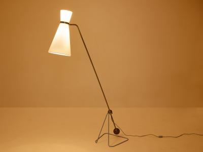 Pierre Guariche Pierre Guariche G2 balancier brass metal floor lamp 1951