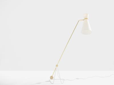 Pierre Guariche Pierre Guariche G2 balancier brass metal floor lamp 1951