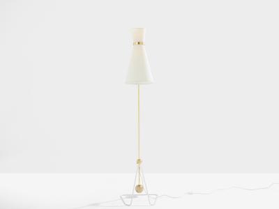 Pierre Guariche Pierre Guariche G2 balancier brass metal floor lamp 1951