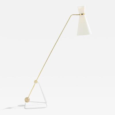 Pierre Guariche Pierre Guariche G2 balancier brass metal floor lamp 1951