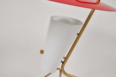 Pierre Guariche Pierre Guariche G24 Table Lamp in Red and White for Sammode Studio