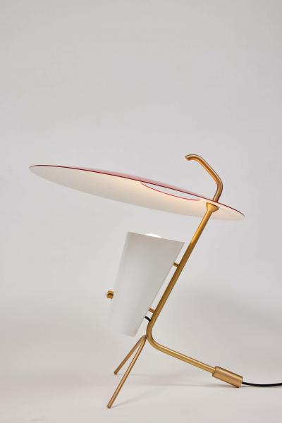 Pierre Guariche Pierre Guariche G24 Table Lamp in Red and White for Sammode Studio