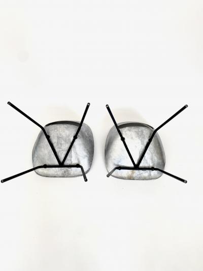 Pierre Guariche Pierre Guariche for Steiner France Cast Aluminum Pair of Tulip Chairs c1954