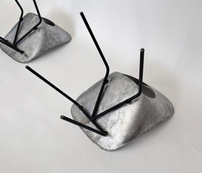 Pierre Guariche Pierre Guariche for Steiner France Cast Aluminum Pair of Tulip Chairs c1954