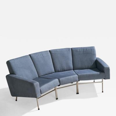Pierre Guariche Sofa with Fabric and Steel France 1954