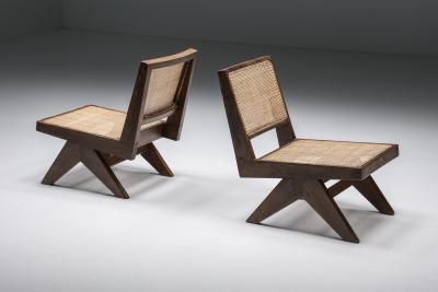 Pierre Jeanneret Armless Easy Chair by Pierre Jeanneret Chandigarh 1960s