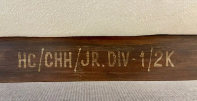 Pierre Jeanneret Authentic Pierre Jeanneret Upholstered Bridge Sofa Mid Century Modern Markings