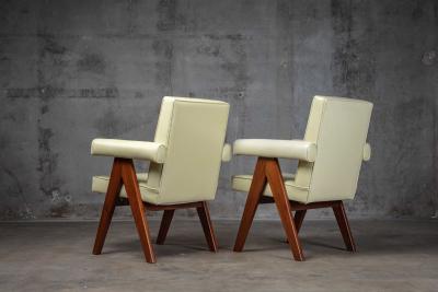 Pierre Jeanneret PAIR OF PIERRE JEANNERET ARMCHAIRS