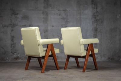 Pierre Jeanneret PAIR OF PIERRE JEANNERET ARMCHAIRS