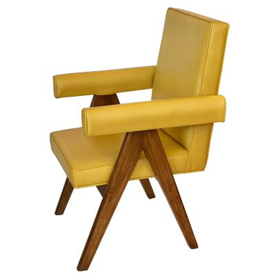 Pierre Jeanneret Pair of Chandigarh Committee Chairs By Pierre Jeanneret