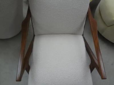 Pierre Jeanneret Pair of French Mid Century Modern Jeanneret Style Lounge Chairs