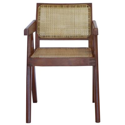 Pierre Jeanneret Pair of PJ SI 28 D Armchairs designed by Pierre Jeannerete for Chandigrah