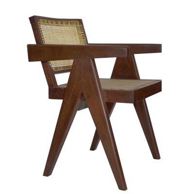 Pierre Jeanneret Pair of PJ SI 28 D Armchairs designed by Pierre Jeannerete for Chandigrah