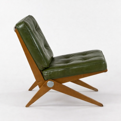 Pierre Jeanneret Pair of Pierre Jeanneret Scissors Lounge Chairs for Knoll