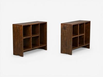 Pierre Jeanneret Pierre Jeanneret 5 Hole File Racks or Bookcases Teak Chandigarh 1960s