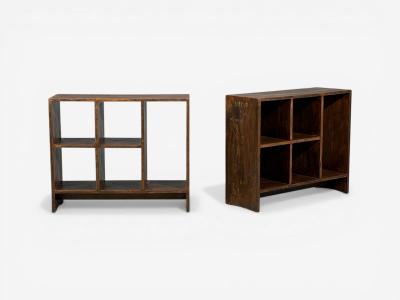 Pierre Jeanneret Pierre Jeanneret 5 Hole File Racks or Bookcases Teak Chandigarh 1960s