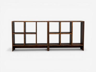 Pierre Jeanneret Pierre Jeanneret 5 Hole File Racks or Bookcases Teak Chandigarh 1960s