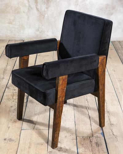 Pierre Jeanneret Pierre Jeanneret Advocate Armchairs Teak Frame 1955