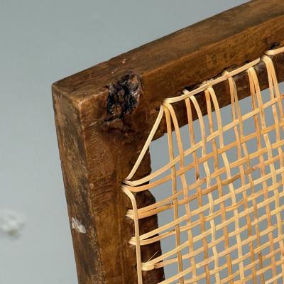 Pierre Jeanneret Pierre Jeanneret French Mid Century Modern 12 Box Dining Chairs Teak Cane