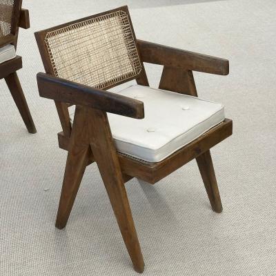 Pierre Jeanneret Pierre Jeanneret French Mid Century Modern Arm Chair Chandigarh c 1960s