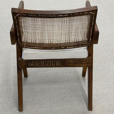 Pierre Jeanneret Pierre Jeanneret French Mid Century Modern Arm Chair Chandigarh c 1960s