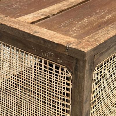 Pierre Jeanneret Pierre Jeanneret French Mid Century Modern Linen Chest Cane Teak Chandigarh