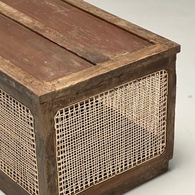 Pierre Jeanneret Pierre Jeanneret French Mid Century Modern Linen Chest Cane Teak Chandigarh