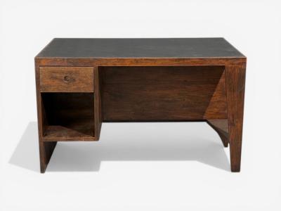 Pierre Jeanneret Pierre Jeanneret Pigeonhole Desk Teak Leatherette Chandigarh India 1960s