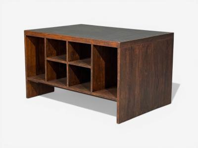 Pierre Jeanneret Pierre Jeanneret Pigeonhole Desk Teak Leatherette Chandigarh India 1960s