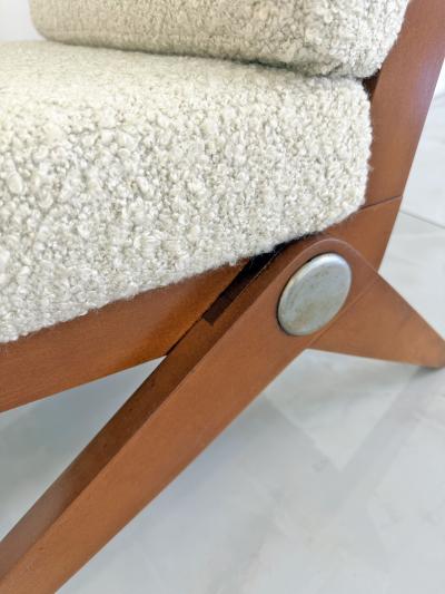 Pierre Jeanneret Pierre Jeanneret Scissor Lounge Chairs Knoll 1965 Original Cushions Included