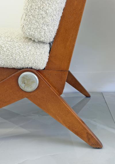 Pierre Jeanneret Pierre Jeanneret Scissor Lounge Chairs Knoll 1965 Original Cushions Included