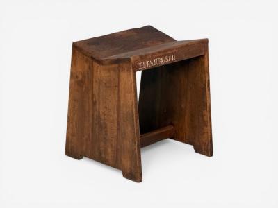 Pierre Jeanneret Pierre Jeanneret Sewing Stools Teak Chandigarh India 1960s