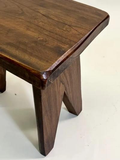 Pierre Jeanneret Rare Pair of French Mid Century Modern Craftsman Wood Chairs Pierre Jeanneret