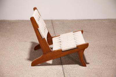 Pierre Jeanneret Rope Lounge Chair Attributed to Pierre Jeanneret 