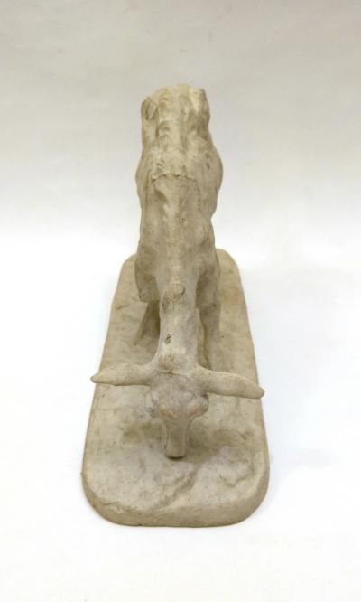 Pierre Jules M ne Grazing goat studio plaster by Pierre Jules M ne Paris France circa 1844