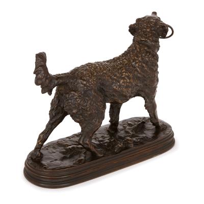 Pierre Jules Mene Antique bronze dog figure by Pierre Jules Mene