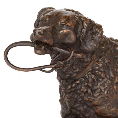 Pierre Jules Mene Antique bronze dog figure by Pierre Jules Mene