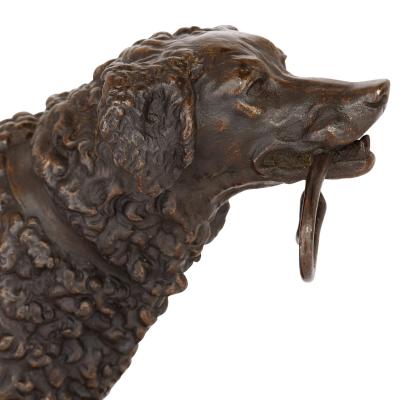Pierre Jules Mene Antique bronze dog figure by Pierre Jules Mene