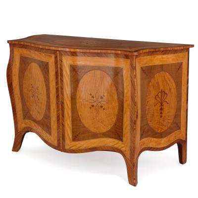 Pierre Langlois Mahogany and satinwood commode attributed to Pierre Langlois
