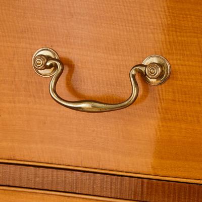 Pierre Langlois Mahogany and satinwood commode attributed to Pierre Langlois