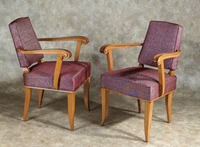 Pierre Lardin Attributed to Pierre Lardin pair of armchairs