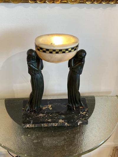 Pierre Le Faguays Art Deco sculpture Les Porteuses Deau by Pierre Le Faguays