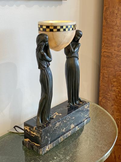 Pierre Le Faguays Art Deco sculpture Les Porteuses Deau by Pierre Le Faguays