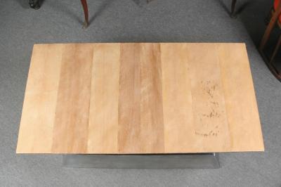 Pierre LeGrain Snake Skin Covered Coffee Table After a Design by Pierre Legrain